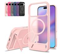 Genérico for iPhone 17 Pro MAX Case with Hidden Stand, Military-Grade Protection & Ultra-Thin Matte Finish (Pink,17Pro)