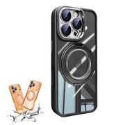 Genérico for iPhone 17 Series 360 Magnetic Case with Rotating Stand, Military - Grade Shockproof Protective Case for iPhone 14/15/16/17 Series (Black,FOR 15)