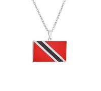 Genérico For Trinidad and For Tobago Stainless Steel Map Pendant Necklaces Map Jewelry Gold Color Items Bridal Women Man Party Gifts Jewelry (Model 6)