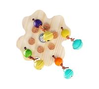 Genérico Foraging Toys For Birds Bird Rotatable Shredding Game with Bell