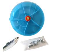 Genérico Foraging Toys for Birds, Creative Parrot Foraging Toys, ABS Parrots Chewing Toy, Intelligence Development Training Tool, Compartmented Food Box, Interactive Wheel Feeder, 13x13cm