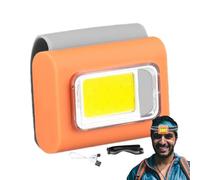 Genérico Forehead Flashlight - 1.89 Inch ABS Headlamp | ABS Rechargeable LED - 800 Magnetic Head Torch for Outdoor Adventures Night Riding or Repair Work Portable and Compact