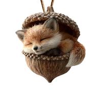 Genérico Forest Animal Acorn Ornaments, 3D Acorn Funny Home Decor - Cute Holiday Decor Christmas Tree Ornaments,for Indoor Outdoor Living Room Wall Door Mantel Fireplace Farmhouse Garden Yard Porch