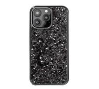 Genérico Forged Carbon Fiber Phone Case, Anti-Slip Magnetic Design for iPhone 16/15/14/13/12/11 Pro MAX Plus, Wireless Charging Compatible (12 Pro MAX,Silver)