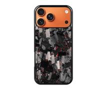 Genérico Forged Carbon Fiber Phone Case for iPhone 17 Pro MAX, All-Inclusive Magnetic Wireless Charging, Color Clash Design,Aramid Fiber for 11/12/13/14/15/16 Pro MAX (For 17 Air,Red)