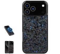 Genérico Forged Carbon Fiber Phone Case for iPhone 17 Pro MAX, All-Inclusive Magnetic Wireless Charging Anti-Fall Protective, for iPhone 17 Pro MAX Case (Blue,for iPhone 17 Air)