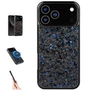 Genérico Forged Carbon Fiber Phone Case for iPhone 17 Pro MAX, All-Inclusive Magnetic Wireless Charging Anti-Fall Protective, Color Clash Design for iPhone 17 Pro MAX Case (Blue,for iPhone 17)