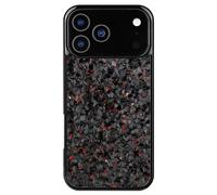 Genérico Forged Carbon Fiber Phone Case for Phone 17 Pro MAX, 2025 New Forged Carbon Fiber Phone Case, Within 17 16 15 14 13 12 11 All Series Model, Wireless Charging Support (Red,For 17Pro MAX)