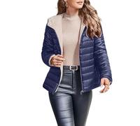 Genérico Forro Polar Mujer Chaquetas Mujer Deportiva Ropa Invierno Esqui Largo Chaqueta Elegante Jacket Elegante 1#Marina de Guerra XL