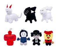 Genérico Forsaken Chance Peluche Nuevas Muñecas de Juego Adorable Animal de Peluches Personajes Muñeca Juguetes de Peluche de Dibujos Animados Lindos para Fans de Videojuegos (7 piezas)