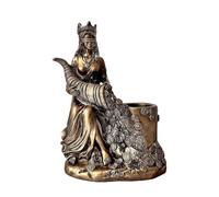Genérico Fortune Goddess Figurine - Resin Sculpture, Desk Pen Holder with Artistic Detailing, Home Office Accent with Elegant Resin Design, Decorative Home Ornament, Goddess of Fortune Statue