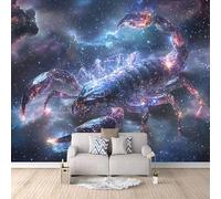 Genérico Fotomurales Escorpión 300x210 cm Papel Pintado Galaxias Impresión 3D Pared Tela no Tejida Fácil de Instalar Limpiar Poster Ideal para Salones Cocinas Pasillos Papel Pintado Pared Dormitorio