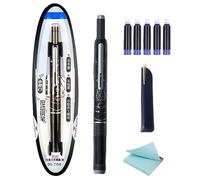 Genérico Fountain Pens For Writing - Fine Nib Blue Ink Pen - Smooth Nib No Leaking Tool For Sketching Lettering Text Highlighting Doodling Journaling