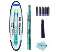 Genérico Fountain Pens For Writing - Fine Nib Blue Ink Pen - Smooth Nib No Leaking Tool For Sketching Lettering Text Highlighting Doodling Journaling