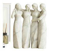 Genérico Four Sisters Statue, Friendship Figurine Ornament Decor, Resin Sculpture with Easy Finish, Handcrafted Home Display, Shelf Decor with Elegant Style, Collectible Ornament for Living Room