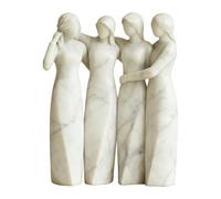 Genérico Four Sisters Statue - Friendship Statue Ornament Home Decoration for Collectors, Bookcase, Window Sill, Bookshelf, Display Cabinet, Bedside, Study, Bedroom, Living Room Decor