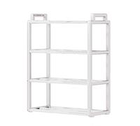 Genérico Four Tier Shoe Rack - Breathable Shoe Storage, Footwear Rack for Bedroom Entryway Closet, Shoes Shelf with Multi Tier Design, Footwear Storage, Entryway Racks for Sneakers High Heels Boots