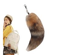 Genérico Fox Tail Keychain - Tail Key Chain, Creative Tails Key Chain, Stylish Bag Charm Pendant | Animal Tails Keychain Bag Charm Pendant Furry For Keys Cars Backpacks
