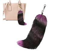 Genérico Fox Tail Keychain - Tail Key Chain, Creative Tails Key Chain, Stylish Bag Charm Pendant | Animal Tails Keychain Bag Charm Pendant Furry For Keys Cars Backpacks