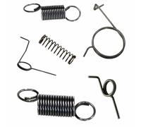 Genérico FPS Softair Muelles Internos para Gearbox V2, Metal Plateado, Kit Completo de 6 Resortes, Acero Si-CR Pre-endurecido, 137mm Longitud, Compatible con Réplicas Eléctricas Estándar