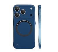 Genérico Frameless Magnetic Series Designed for iPhone 17 Full Range,Curranet Magnetic Frameless Hard Case,Compatible with Magsafe&Wireless Charging (iPhone 15 Pro,Blue)