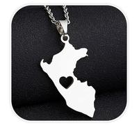 Genérico France Mayotte With City Name Fashion Stainless Steel Country Republic Flag Pendant Jewelry for Women Men Commemorative Gift (Style H)