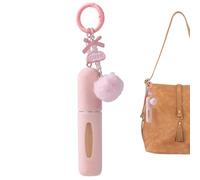 Genérico Frasco De Perfume Recargable,Atomizador Portátil De 5ml Con Llavero De Peluche | Botella De Perfume Spray Atomizador Recargable - para Mujeres y Niñas, para Bolso, Mochila, Viajes y