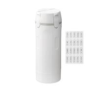 Genérico Frascos Inodoro Viaje - Dispensador 4 en 1 Rellenable | Contenedores portátiles antifugas con bomba | Para champú, acondicionador, leche, facial, gel de ducha | Mujer