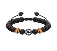 Genérico Frases Mujeres Clásica Pulsera 11 12 años Pulsera de fútbol para niños Pulsera de cuero de fútbol para niños Fútbol Pascua Hombre Amantes Anillos, talla única, Plástico, No es una piedra