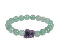 Genérico Frases Mujeres Conectado Mensajes 4 Joyas y Mujeres, nueva cuerda elástica, cadena de perlas, para hombres y mujeres Apilable Enamorado Chapado Perlas Joyas, talla única, Cristal artificial
