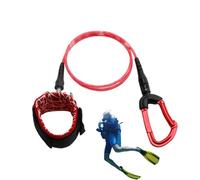Genérico Freediving Rope, Diving Lanyard, Snorkeling Wrist Strap Accessory, Sturdy Safety Tether with Adjustable Fit, for Sea, Diving, Water Sport, Adventure, Underwater, Outdoor Use
