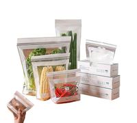 Genérico Freezer Bags, Leakproof Sandwich Bolsas, Thick Refrigerator Storage Containers, Fresh-Lock Meal Prep Bags, Heavy Duty Organization for Fruit and Meat, Multipurpose Kitchen Sacks
