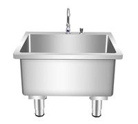 Genérico Fregadero de Cocina de Acero Inoxidable 304 para fregona con Grifo, desagüe Profundo Independiente, restaurantes y Limpieza Comercial (60 * 45 * 45cm)