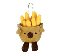 Genérico French Fry Toy - Capybara Plush Charm | Cartoon Ornament with Soft Filling, Cute Doll Pendant with Bag Clip For Purse, Backpack Accessory, Kawaii Decoration Gift For School