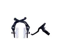 Genérico Frenos de Bicicleta U Kit de Freno Accesorios de Bicicleta Palanca de aleación forjada Almohadillas Transparentes Carcasa Exterior Interior Cable de Piezas BMX(U Brake Left Lever)