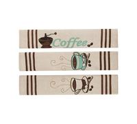 Generico Fridge Covers for Doors, Coffee Pattern Refrigerator Handle Cover, 37x20x2cm, Anti-Skid Protector, 3X Oven Dishwasher Handle Wraps for Stylish Kitchen, Home Decor