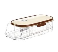 Genérico Fridge Egg Organizer - Side Door Storage Rack, Efficient Counter Saver, Smooth Rolling Egg Holder | Transparent Premium Tray, Non Slip Refrigerator Container, Compact Kitchen Solution