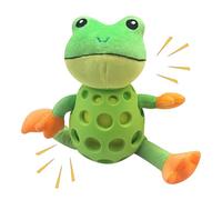 Genérico Frog Chew - Interactive Sound Squeaky | Funny Frog Dog For Training Playtime | Durable Pet Toys For Puppies Chewing Exercise Mental Stimulation Indoor Outdoor Garden Park Travel Home Fun