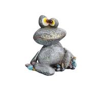 Genérico Frog Figurine | Resin Funny Weather-Resistant Garden Sculpture | Cute Animal Outdoor Decor Statue | For Patio, Lawn, Backyard, Porch, Courtyard, Pond & Pathway Decoration Uses
