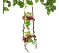 Genérico Frog Garden Decor 20cm Hanging Resin Climbing Statue Outdoor Art