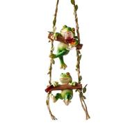 Genérico Frog Garden Decoration - 20cm Resin Weatherproof Lawn Ornament