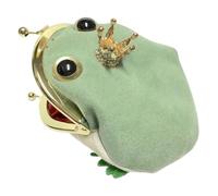 Genérico Frog Wallet, Fashionable Frog Wallet, Plush Material, Exquisite Compact Cute Design, Cosplay Anime Mini Pouch, For Adults, Girls, Boys, Resistant with Smooth Zipper, Men, 5x3.94 In, 1 Piece