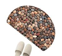 Genérico Front Door Mat | 80x50cm Semicircular Non-Slip Floor Room Decor