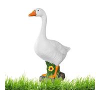 Genérico Front Porch Goose - Resin Realistic Large Lawn Ornament, Weatherproof Outdoor Garden Statue, Decorative Yard Art Sculpture, Country Farmhouse Patio Greeting Figurine | For Home Decorators