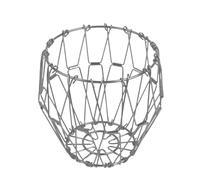 Genérico Fruit Bowl, Food Storage, Large Capacity Multi Functional Space Saving Foldable Design Metal Frame Portable Use, Fruit Basket for Interior Decoration, 7.87inches