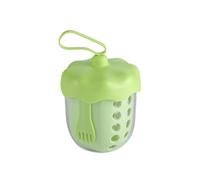 Genérico Fruit Container - 600 ml Portable Strainer Box With Lid And Fork