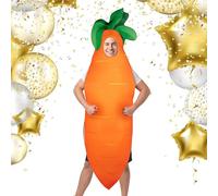 Genérico Fruit Costume - Funny Costumes | Carrot Shape Dress Up Role Play Outfit For Stage Performance Party Activity Cosplay Event School Gathering