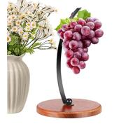 Genérico Fruit Hanging Rack - Natural Timber Support, Space Saver, Versatile Vertical Mount | Premium Stable Construction, Practical Multi-Purpose Accessory for Home Office Organization Cleanup Main