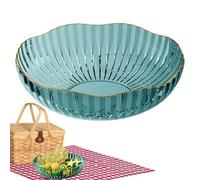 Genérico Fruit Holder For Kitchen Countertop - PET Material 25x25x7.3cm | Fruit Display Bowl, Serving Tray Organizer | Elegant Produce Storage Dish For Home Decoration Dining Table Counter Party Use