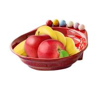 Genérico Fruit Platter With Forks - Multifunctional with 6 Forks | Kitchen Fruits Serving Bowl for Picnic Outing Dinner Appetizer House Party Family Gathering Afternoon Tea Time